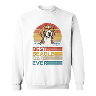 Dog Vintage Best Beagle Dad Ever Fathers Day Puppy Dog Dad Sweatshirt - Thegiftio UK