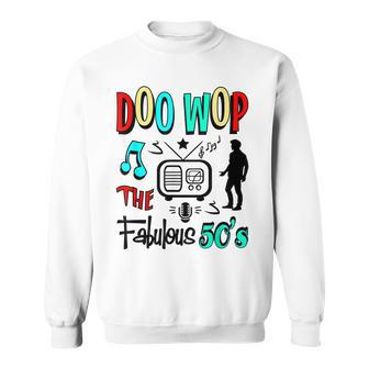 Doo Wop Vintage 1950S Retro 50S Sock Hop Clothes Rockabilly Sweatshirt - Thegiftio UK