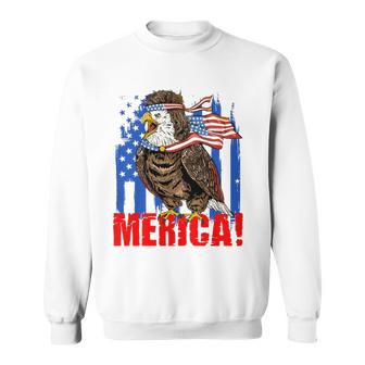 Eagle American Flag Usa Flag Mullet Eagle 4Th Of July Merica Sweatshirt | Mazezy UK