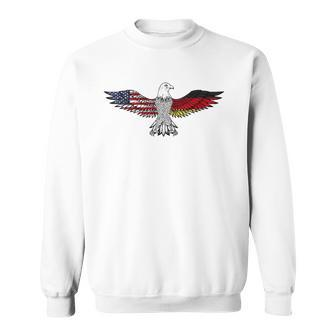 Eagle American German Flag American Grown German Roots Sweatshirt - Thegiftio UK