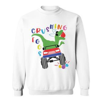 Easter Dinosaur Happy Eastrawr Easter Saurus Rex Sweatshirt | Favorety