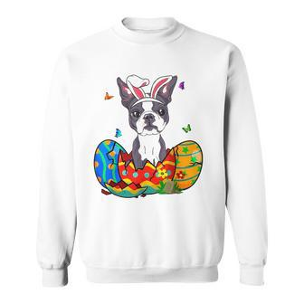 Easter Eggs French Bulldog Bunny Dog Gift Dog Dad Dog Mom Sweatshirt | Mazezy