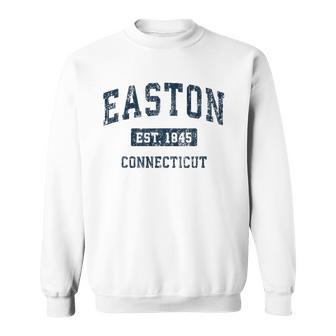 Easton Connecticut Ct Vintage Sports Design Navy Sweatshirt | Mazezy