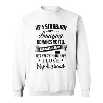 Family I Love My Husband Sweatshirt | Favorety AU