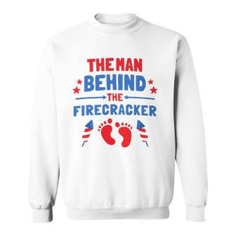 Funny 4Th Of July The Man Behind The Firecracker Daddy Sweatshirt | Mazezy
