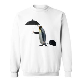 Funny Business Penguin Birds With Human Hands Sweatshirt | Favorety CA