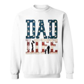 Funny Dad Life American Flag 4Th Of July Independence Day Sweatshirt - Seseable