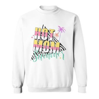Funny Hot Mom Summer Palm Tree Tropical Family Holiday Trip Sweatshirt | Mazezy