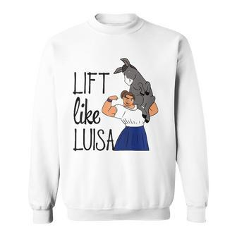 Funny Lift Like Luisa Womens Mens Raglan Baseball Tee Sweatshirt | Mazezy