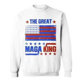 Funny The Return Of The Ultra Maga King Flag Gift Sweatshirt - Monsterry UK