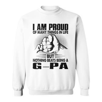 G Pa Grandpa Gift Nothing Beats Being A G Pa Sweatshirt - Seseable
