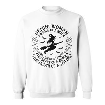 Gemini Women The Soul Of A Witch Sweatshirt - Seseable