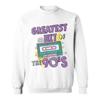 Greatest Hit Of The 90S Retro Cassette Tape Vintage Birthday Sweatshirt - Seseable