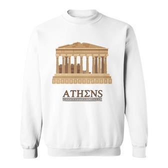 Greece Parthenonathens Souvenir Gif Sweatshirt - Thegiftio UK