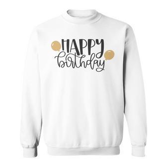 Happy Beautiful Birthday With Balloons Sweatshirt | Favorety UK