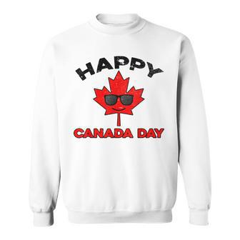 Happy Canada Day Funny Maple Leaf Canada Day Kids Toddler Sweatshirt - Seseable