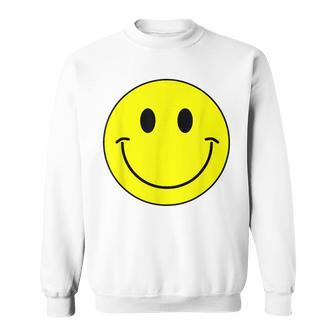 Happy Face Chippie Seventies 70S 70S Yellow Sweatshirt - Thegiftio UK