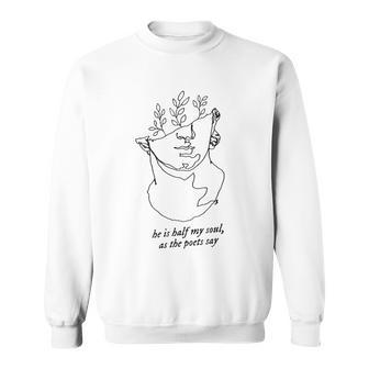 He Is Half My Soul As The Poets Say The Song Of Achilles Sweatshirt | Mazezy