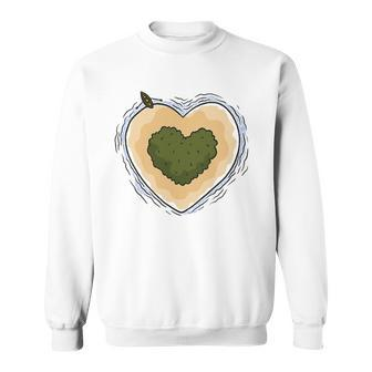 Heart Island Travel Boating Lover Sweatshirt | Mazezy