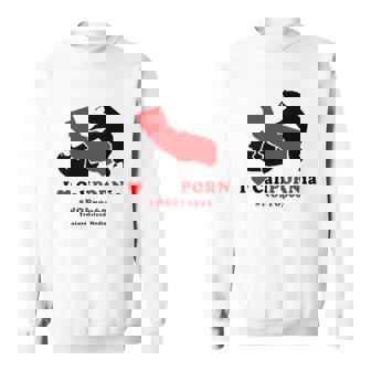 I Love Calipornia No Prop 60 Treasure Island Media Sweatshirt | Mazezy