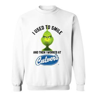 I Used To Smile And Then I Worked At Culvers Sweatshirt | Mazezy UK