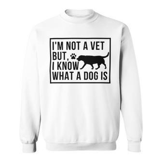 Im Not A Vet But I Know What A Dog Is Transgender Gift Sweatshirt | Favorety AU