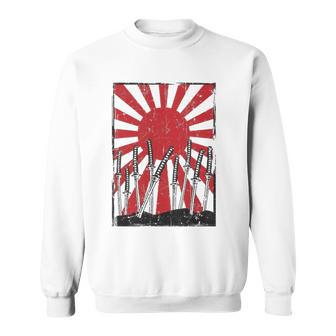 Japanese Swords Field Of Battle Samurai Warriors Sweatshirt | Mazezy