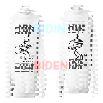 Joe Biden Falling With Biden Funny Ridin With Biden V4 V2 Sweatshirt - Thegiftio