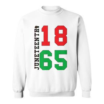 Juneteenth 1865 Proud Black African American Sweatshirt | Mazezy