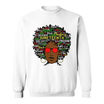 Juneteenth Black Woman Tshirt Sweatshirt - Monsterry UK