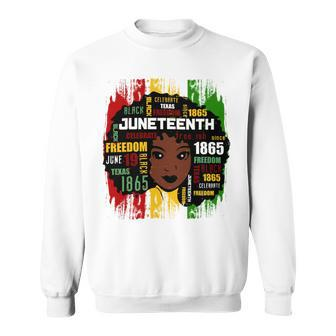Juneteenth Girl Shirt Sweatshirt - Monsterry DE