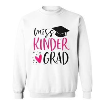 Kids Miss Kinder Grad Kindergarten Nailed It Graduation 2022 Senior Sweatshirt | Mazezy
