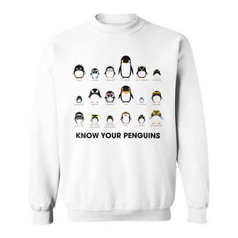 Know Your Penguins Sweatshirt | Favorety CA