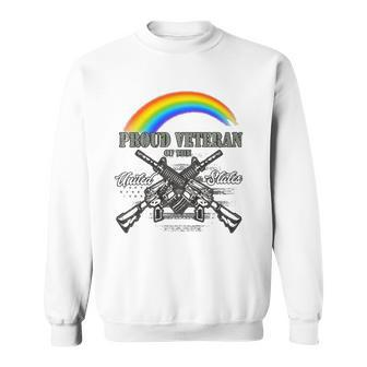 Lgbtq July 4Th American Flag Rainbow Proud Veteran Sweatshirt - Thegiftio UK