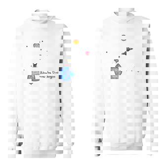 Little Prince Space Cow On Planets Color Options Available Sweatshirt - Thegiftio UK