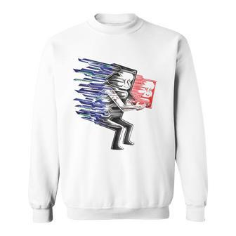 Loss Of Self Funny Two-Faced Person Sweatshirt | Mazezy