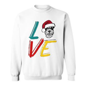 Love My Xmas Miniature Schnauzer Sweatshirt | Favorety AU