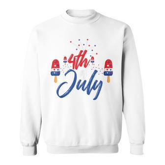 Memorial Day 4Th Of July Holiday Patriotic Ice Cream V2 Sweatshirt | Favorety