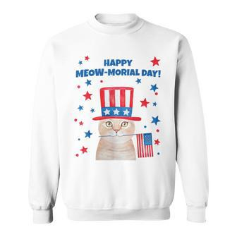Memorial Day Cat Meowmorial Day Sweatshirt - Monsterry