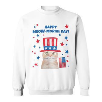 Memorial Day Cat Meowmorial Day Sweatshirt | Favorety AU