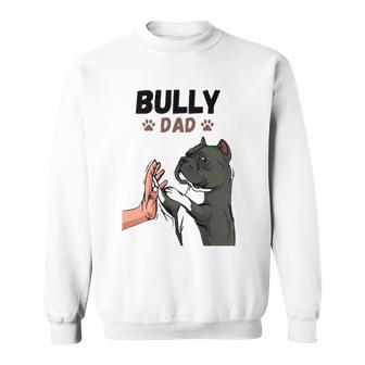 Mens American Bully Dad Dog Owner Funny Men Sweatshirt | Mazezy