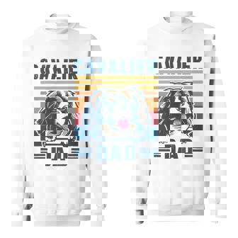 Mens Cavalier King Charles Spaniel Dad Father Retro Cavalier King Sweatshirt | Mazezy