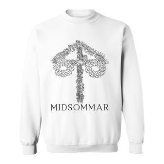 Midsummer Maypole Midsommar Festival Sweden Summer Solstice Sweatshirt | Mazezy