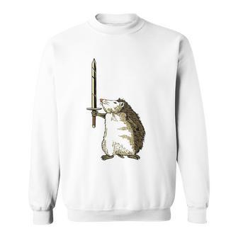 Mighty Hedgehog With Long Sword Sweatshirt | Mazezy