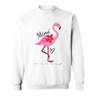 Mimi Pink Flamingo Grandmother Gift Grandma Mimi Sweatshirt - Thegiftio UK