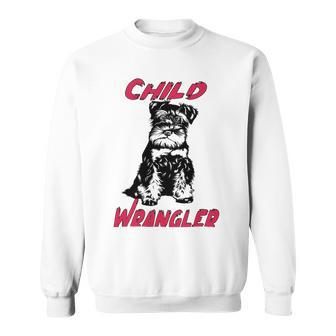 Miniature Schnauzer At Home Child Wrangler Multi Tasking Dog Sweatshirt | Favorety CA