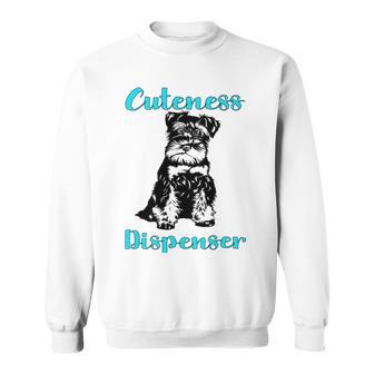 Miniature Schnauzer At Home Cuteness Dispenser Multi Tasking Dog Sweatshirt | Favorety UK