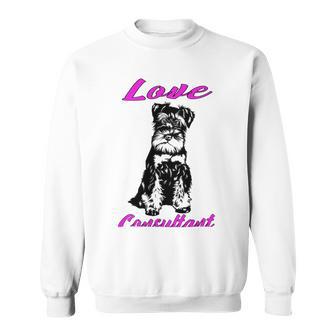 Miniature Schnauzer At Home Love Consultant Multi Tasking Dog Sweatshirt | Favorety AU