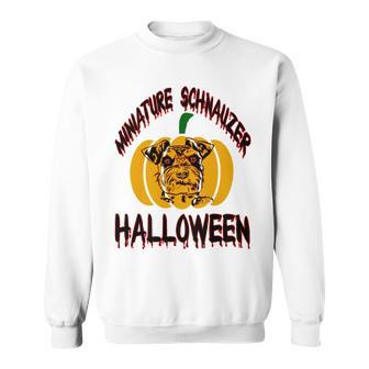 Miniature Schnauzer Halloween On All Hallows Night Sweatshirt | Favorety DE