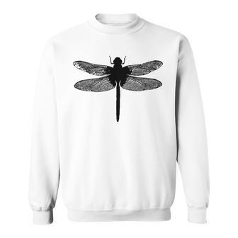 Minimalist Silhouette Insect Dragonfly Dragon Fly Sweatshirt - Thegiftio UK